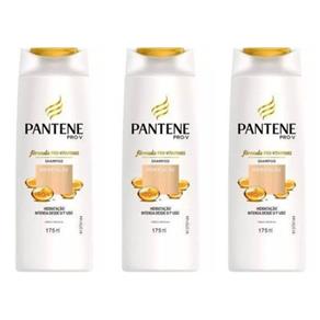 Pantene Hidratação Shampoo 175ml - Kit com 03
