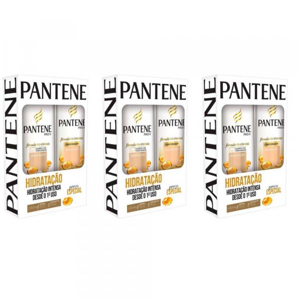 Pantene Hidratação Shampoo + Condicionador 175ml (Kit C/03)