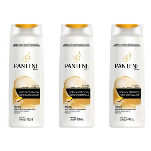 Pantene Hidrocauterização Shampoo 400ml (kit C/03)