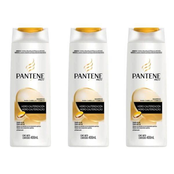 Pantene Hidrocauterização Shampoo 400ml (Kit C/03)