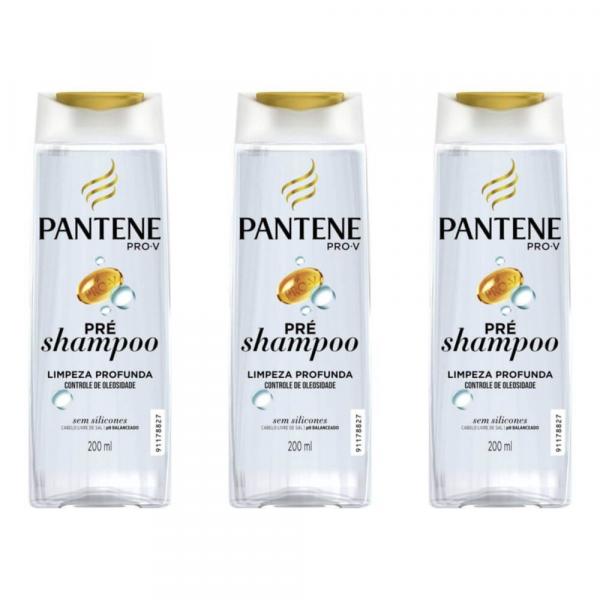 Pantene Limpeza Profunda Pré Shampoo 200ml (Kit C/03)