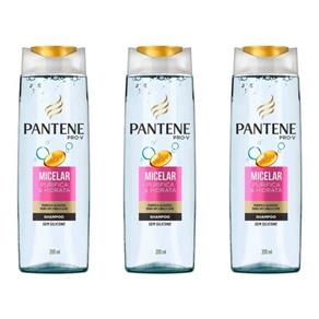 Pantene Micellar Shampoo 200ml - Kit com 03