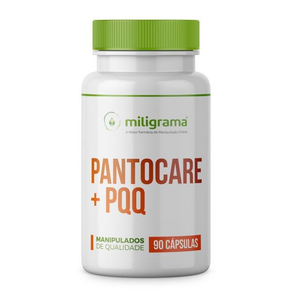 Pantocare + PQQ - Antiqueda e Anti Cabelos Brancos 90 Cápsulas - Miligrama