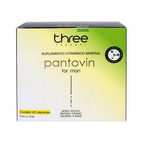 Pantovin For Man Suplemento Vitamínico Mineral Three Therapy