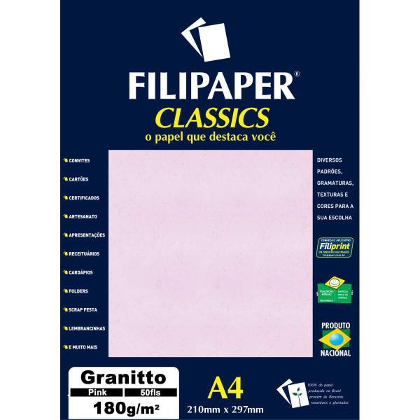 Papel A4 Granito PINK 180G. - Filiperson