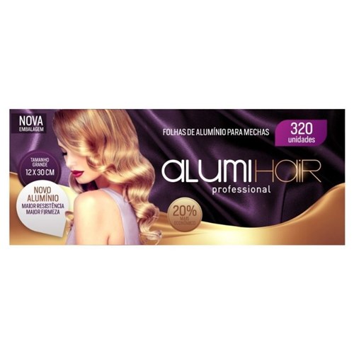 Papel Aluminio para Mechas Alumi Hair 12 X 30 Cm 320 Folhas