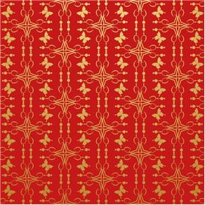 Papel de Parede Arabesco Vermelho 3,00m X 59cm
