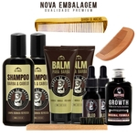 Produtos de Barba Shampoo Balm Óleo + Tônico e Pentes
