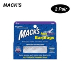 2 pares Anti-ruído de Mack silicone Earplugs Professional