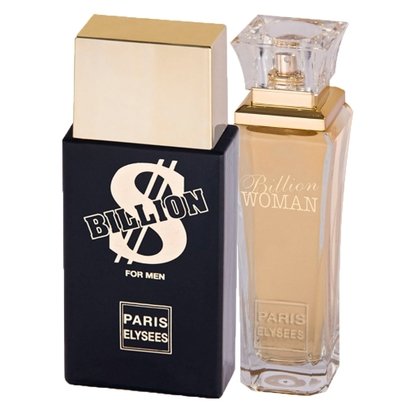 Paris Elysees Billion + Billion Woman - Perfume Feminino + Perfume Masculino Kit