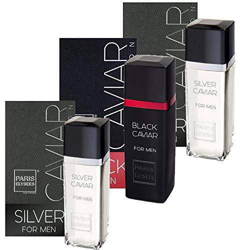 Paris Elysees Kit Perfume - 1 Black Caviar e 2 Silver Caviar