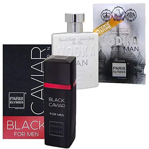 Paris Elysees Kit Perfume Black Caviar + Vodka Man
