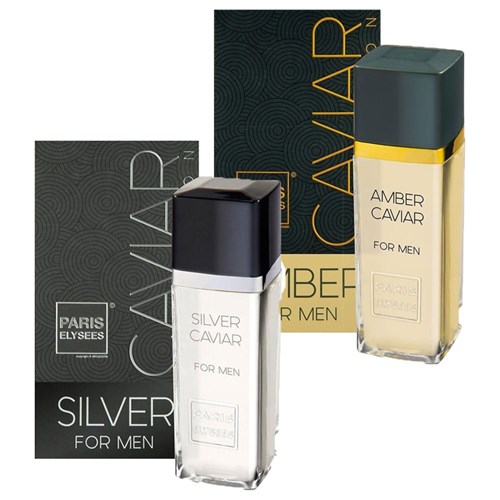 Paris Elysees Kit Perfume Silver Caviar + Amber Caviar