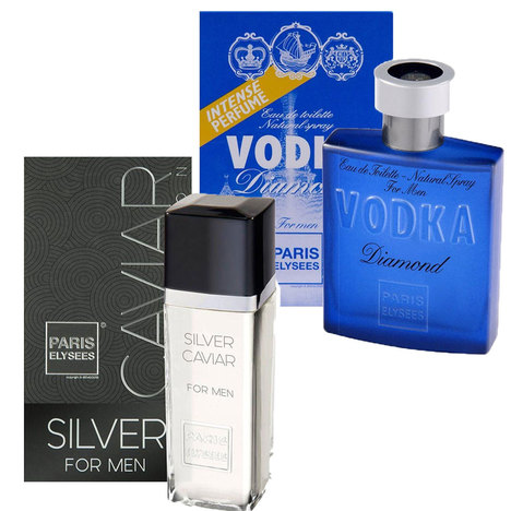 Paris Elysees Kit Perfume Silver Caviar + Vodka Diamond