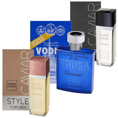 Paris Elysees Kit Perfume - Silver + Style + Vodka Diamond