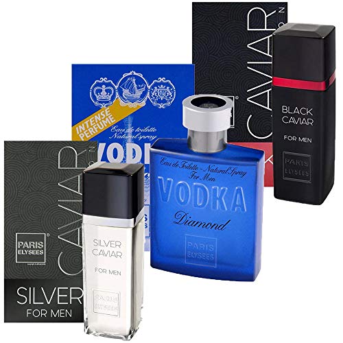 Paris Elysees Kit Perfume - Vodka + Silver + Black Caviar