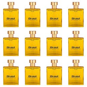 Paris Elysees Vodka Brasil Yellow Perfume 100ml - Kit com 12