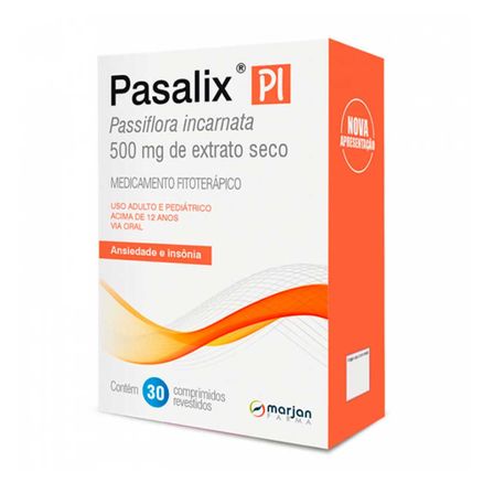 Pasalix Pi 500mg 30 Comprimidos Revestidos