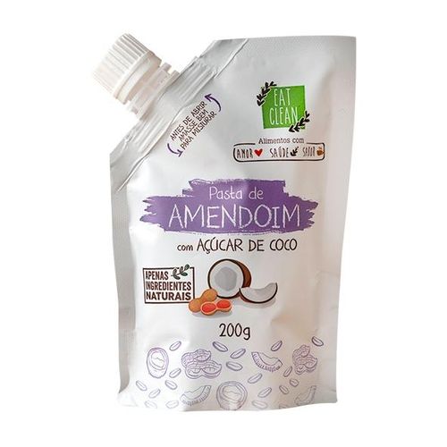 Pasta Amendoim Açúcar de Coco 200g - Eat Clean