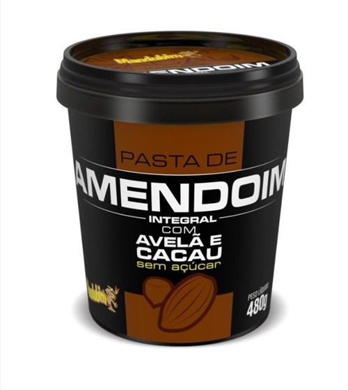 Pasta Amendoim Mandubim C/ Avelã e Cacau 480G