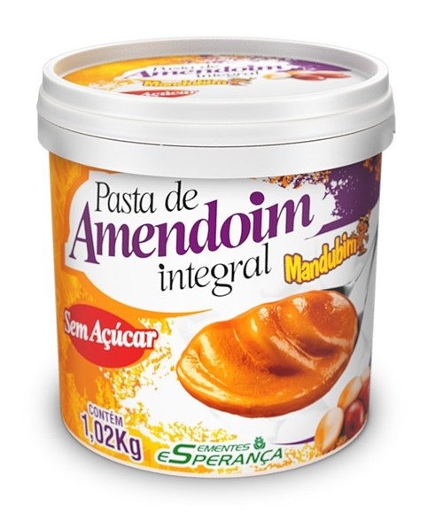 Pasta Amendoim Mandubim Integral 1Kg