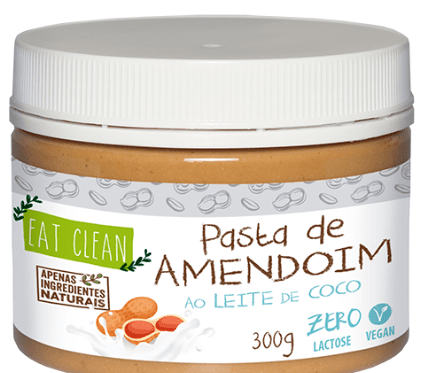 Pasta de Amendoim ao Leite de Coco - 300g - Eat Clean