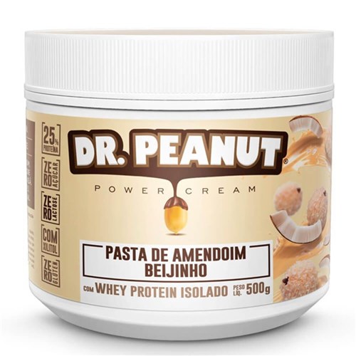 Pasta de Amendoim Beijinho com Whey (500G) - Dr. Peanut