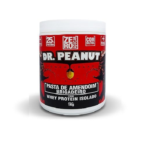 Pasta de Amendoim Brigadeiro com Whey Protein (1kg) - Dr. Peanut