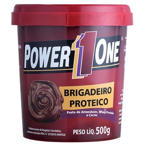 Pasta de Amendoim Brigadeiro Proteico - 500g - Power 1 One
