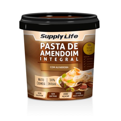 Pasta de Amendoim C/ Alfarroba - Supply Life