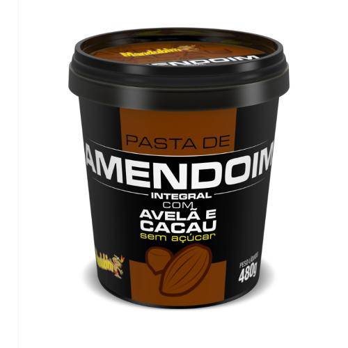 Pasta de Amendoim C/ Avelã e Cacau 480g - Mandubim