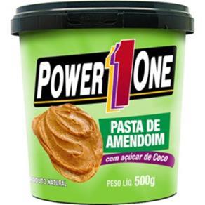 Pasta de Amendoim com Açúcar de Coco - Power One - AMENDOIM - 500 G