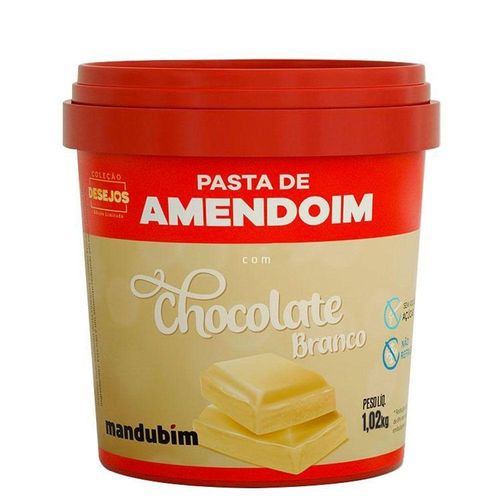 Pasta de Amendoim com Chocolate Branco 1,02Kg Mandubim