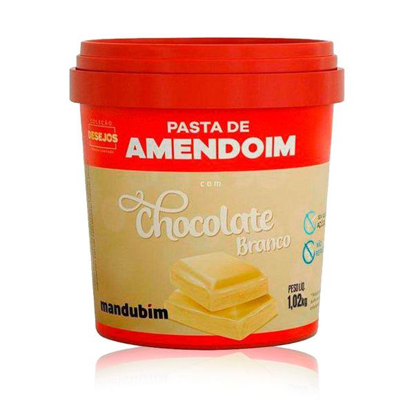 Pasta de Amendoim com Chocolate Branco 1,02kg - Mandubim