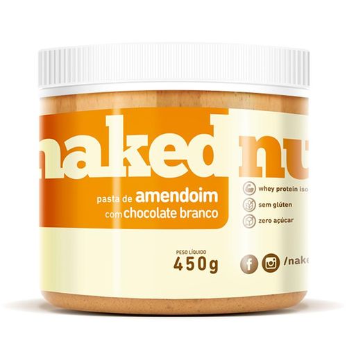 Pasta de Amendoim com Chocolate Branco 450g - Naked Nuts