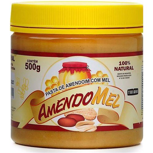 Pasta de Amendoim com Mel (500G) - Thiani