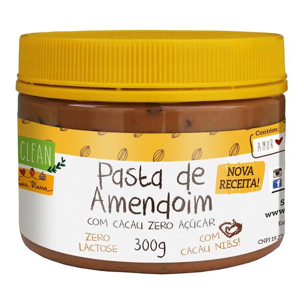 Pasta de Amendoim com Nibs de Cacau Eat Clean 300g