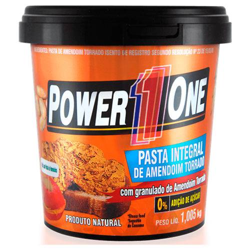 Pasta de Amendoim - Crocante (1kg) - Power1one