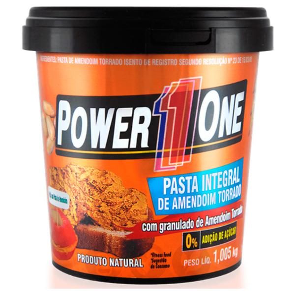 Pasta de Amendoim - Crocante (1kg) - Power1One