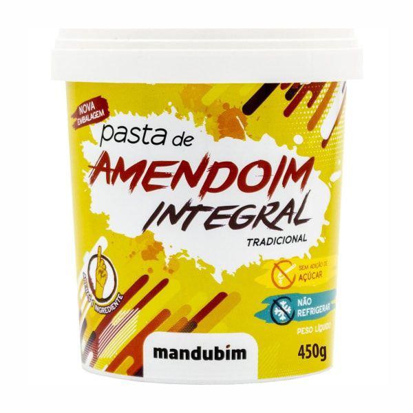 Pasta de Amendoim Integral - 450g - Mandubim