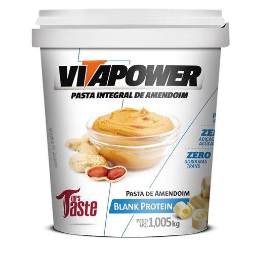 Pasta de Amendoim Integral Blank Protein (1,005g) - Vitapower