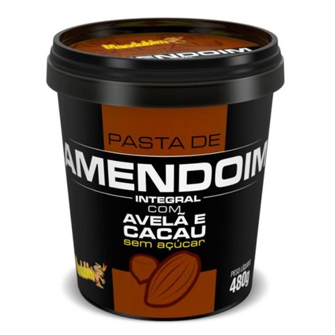 Pasta de Amendoim Integral com Avelã/Cacau 450g - Mandubim