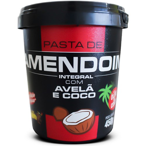 Pasta de Amendoim Integral com Avelã e Coco (450G) - Mandubim