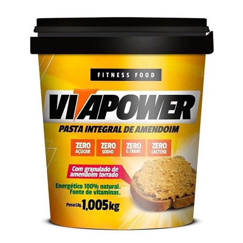 Pasta de Amendoim Integral com Granulado (1.005kg) VitaPower