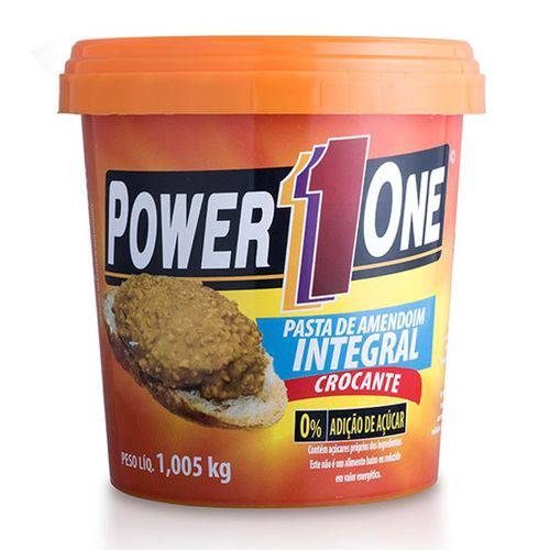 Pasta de Amendoim Integral Crocante 1005g - Power 1 One