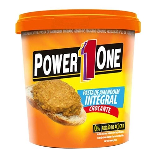 Pasta de Amendoim Integral Crocante 1Kg - Power One