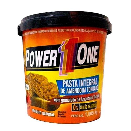 Pasta de Amendoim Integral Crocante (1kg) - Power One