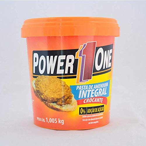 Pasta de Amendoim Integral Crocante (1kg) - Power1one