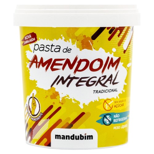 Pasta de Amendoim Integral Mandubim (1,02 Kg)