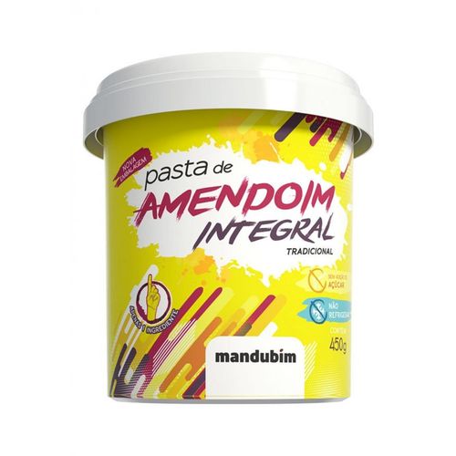 Pasta de Amendoim Integral - Mandubim Pote 450g